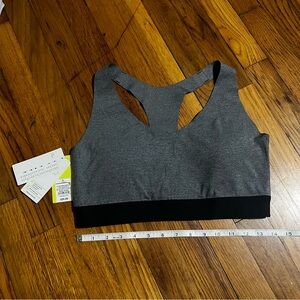 All in Motion Medium Support Sports Bra Gray Size Large